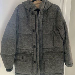 Todd Synder English Down Parka in Donegal Oatmeal